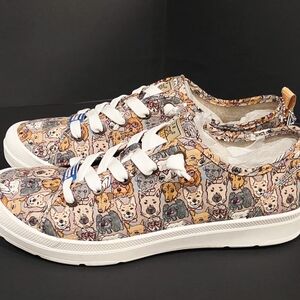 NEW Women's Skechers Bob's Dog Print Sneakers - Multicolor
